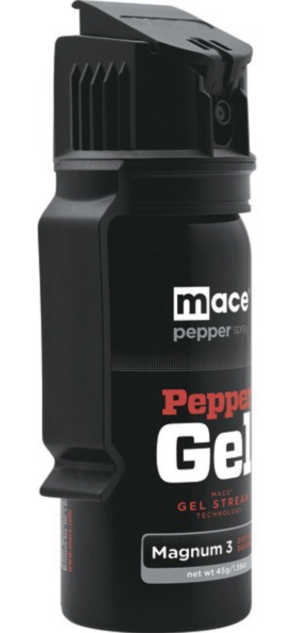 MACE 18 ft Pepper Spray GEL POLICE Self Defense Women Safety SECURITY BELT CLIP
