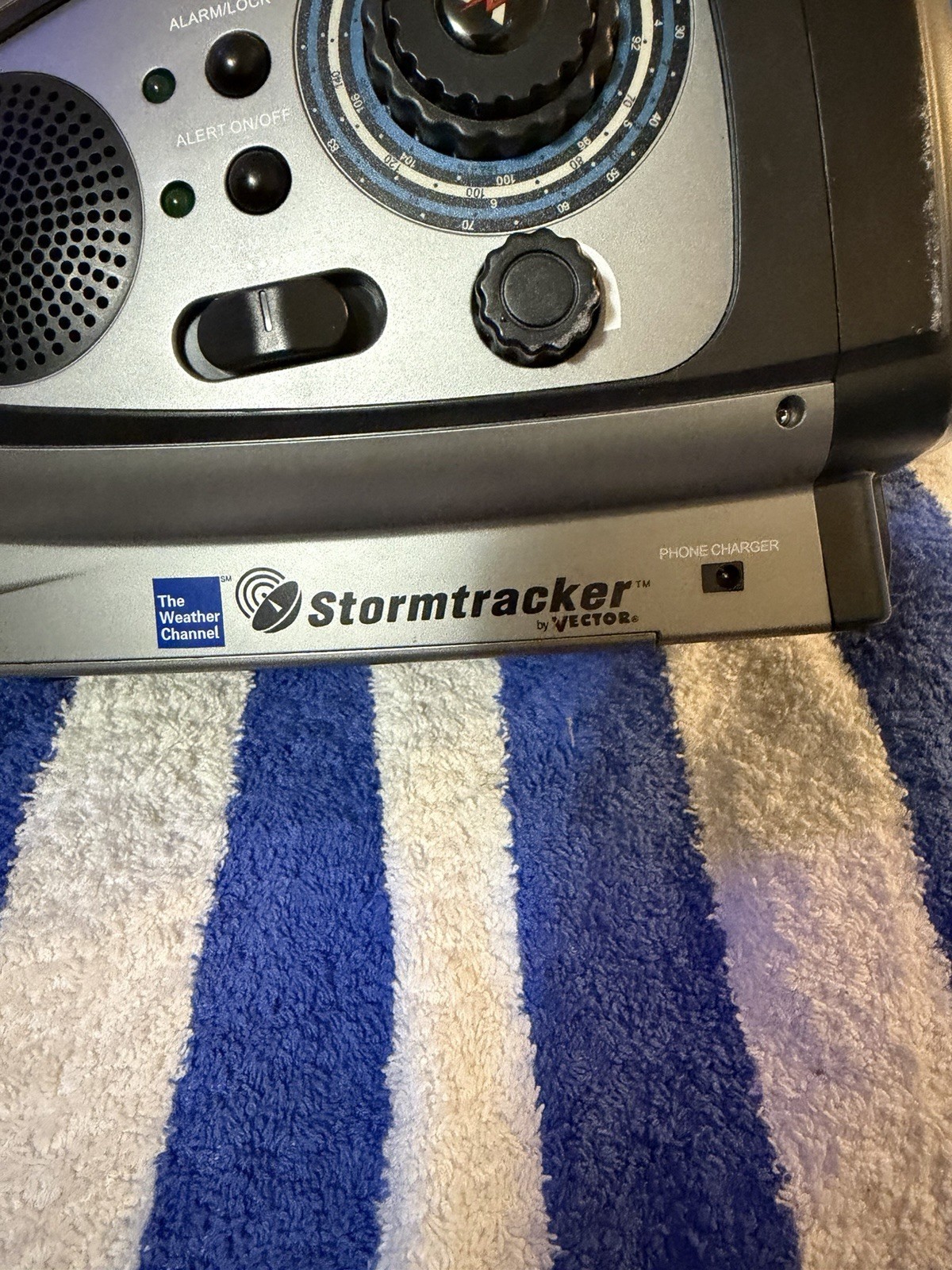 Vintage Vector Stormtracker VEC130B Weather Alert Radio TV Alarm Clock TESTED