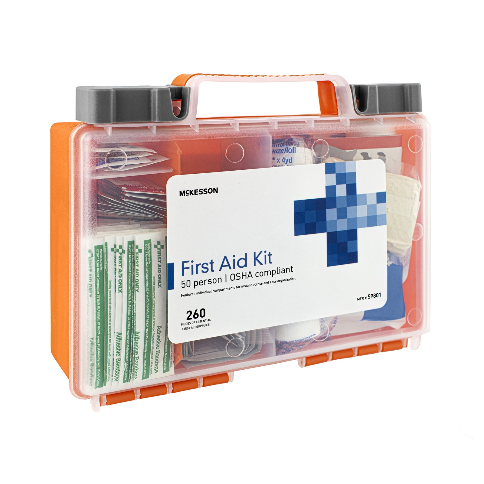 260 Pieces OSHA All Purpose Emergency Trauma Kit Home Car Travel First Aid Kit