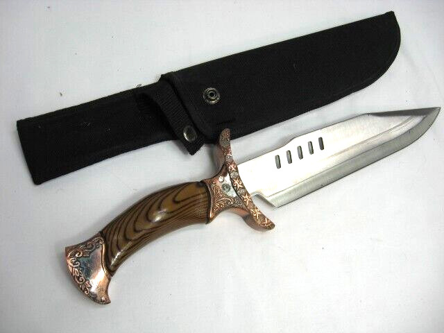 rmk99 Decorative 14.5″ Maxam Bowie Knife Resin Handle Dbl Layer-Sheath st135