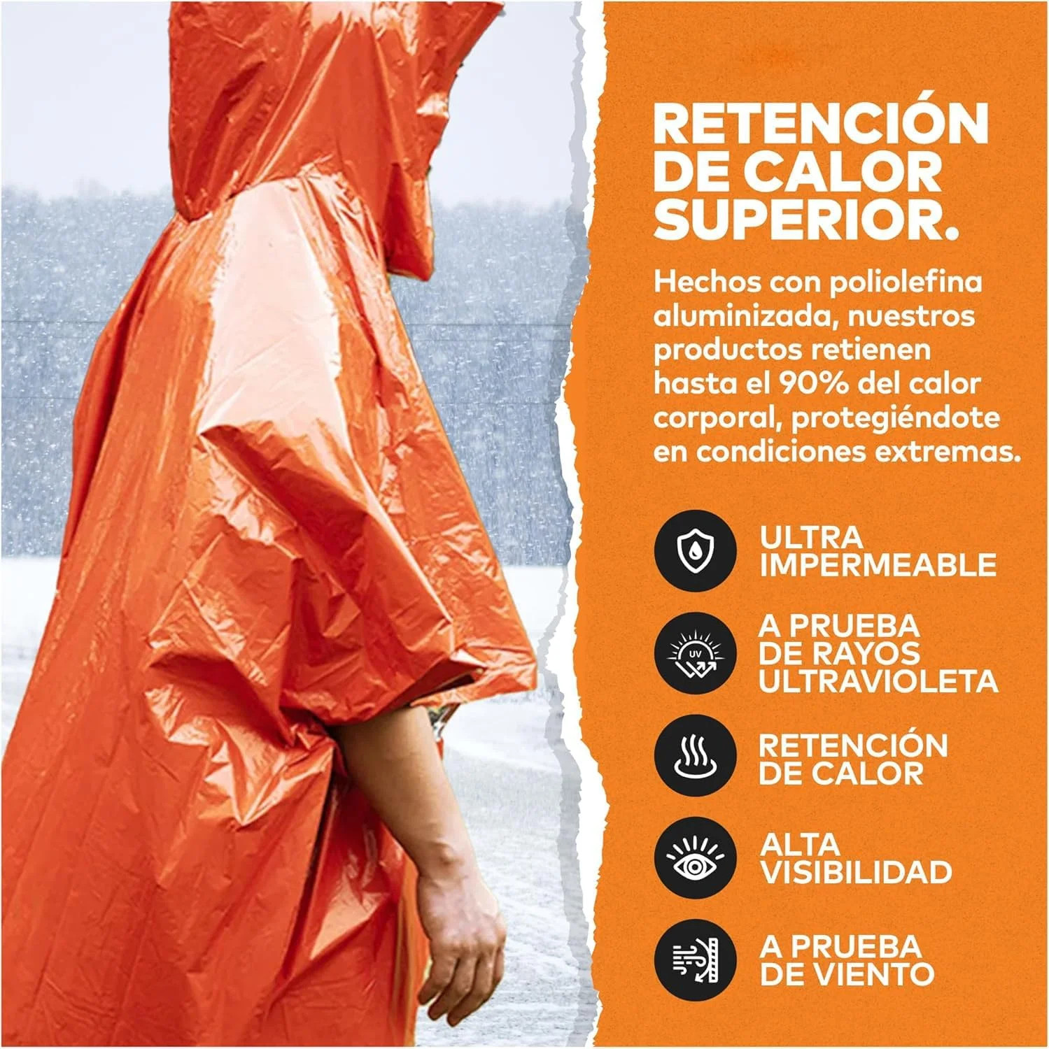 Outdoor Insulated Survival Kits-Emergency Blankets(5 Pack),1 Emergency Sleeping