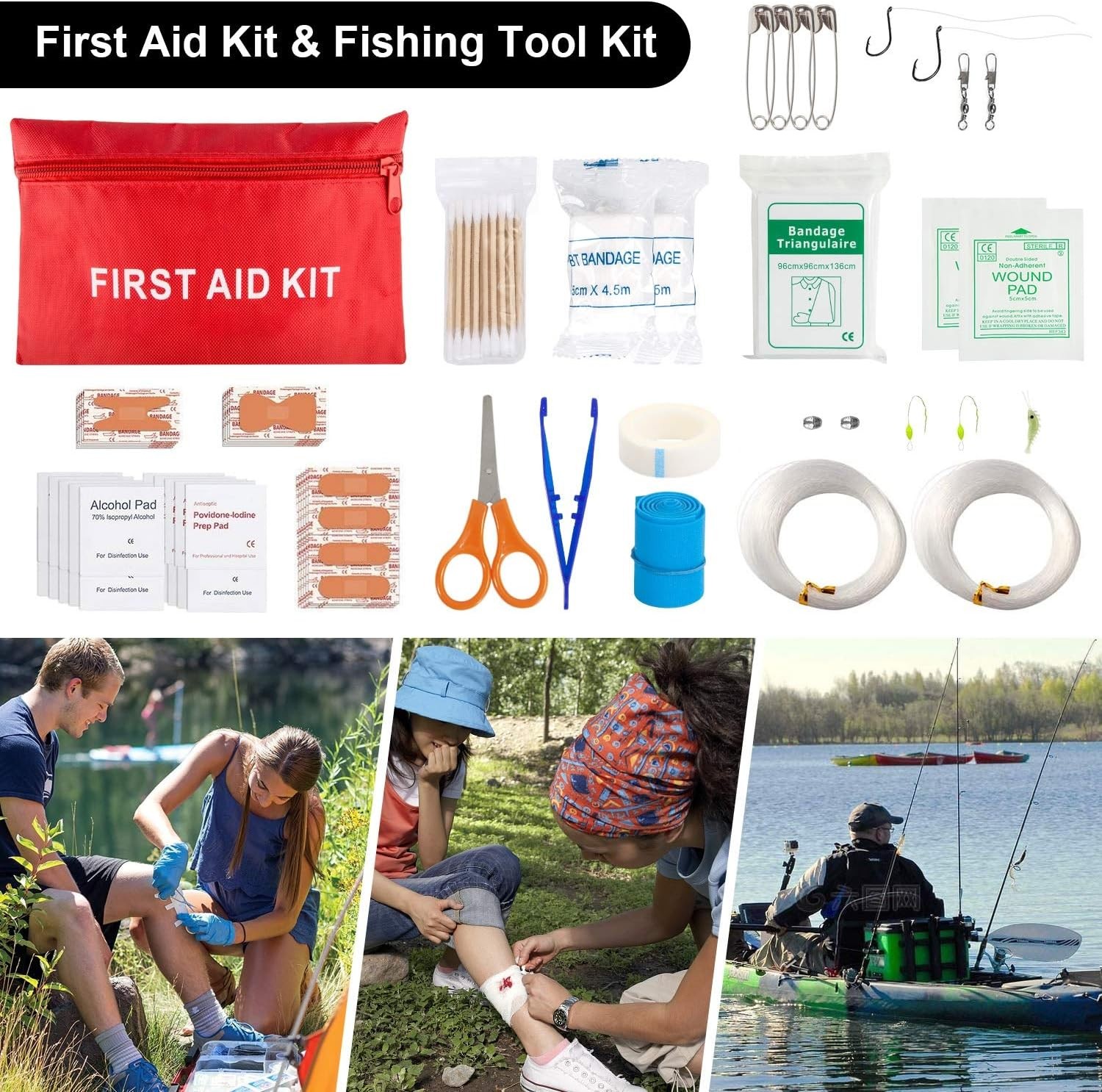 Survival Kit First Aid Kit Survival Gear & Supplies Emergency Kit W/ Bug Out Bag