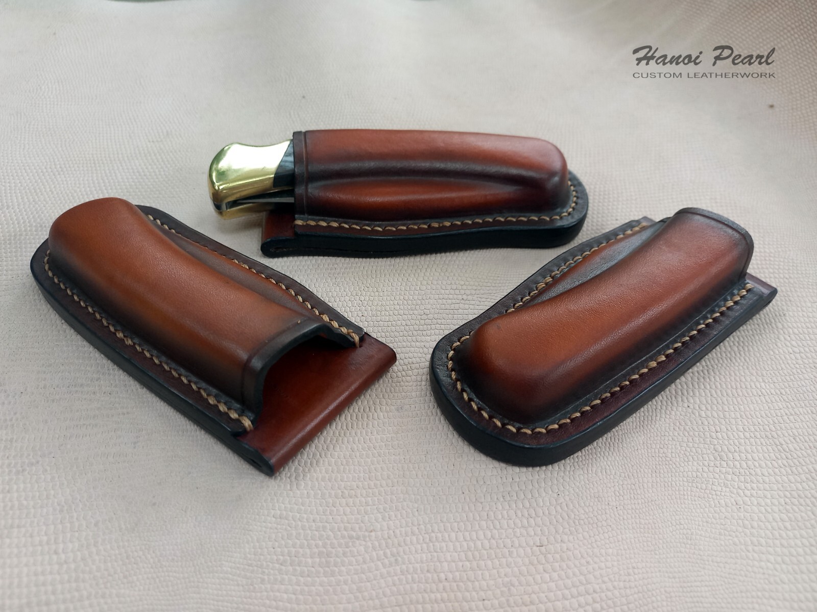 Custom Buck 110 Sheath | Vertical Belt Loop Sheath | Right Handed Sheath