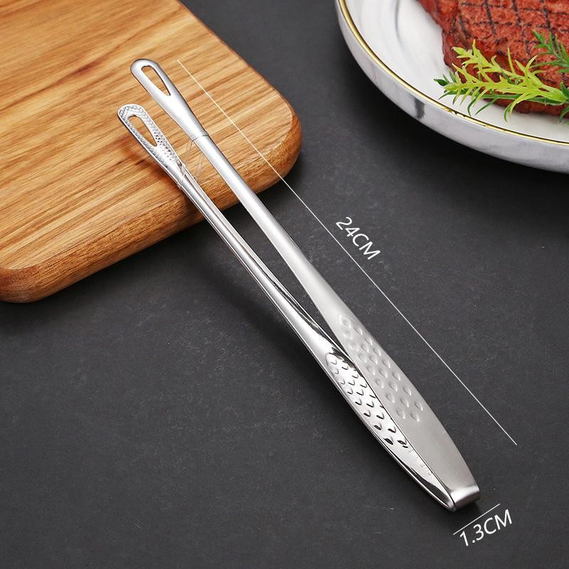 StainlessSteel FoodClipsKitchen Clips Korean Barbecue Tweezers Extended Barbecue