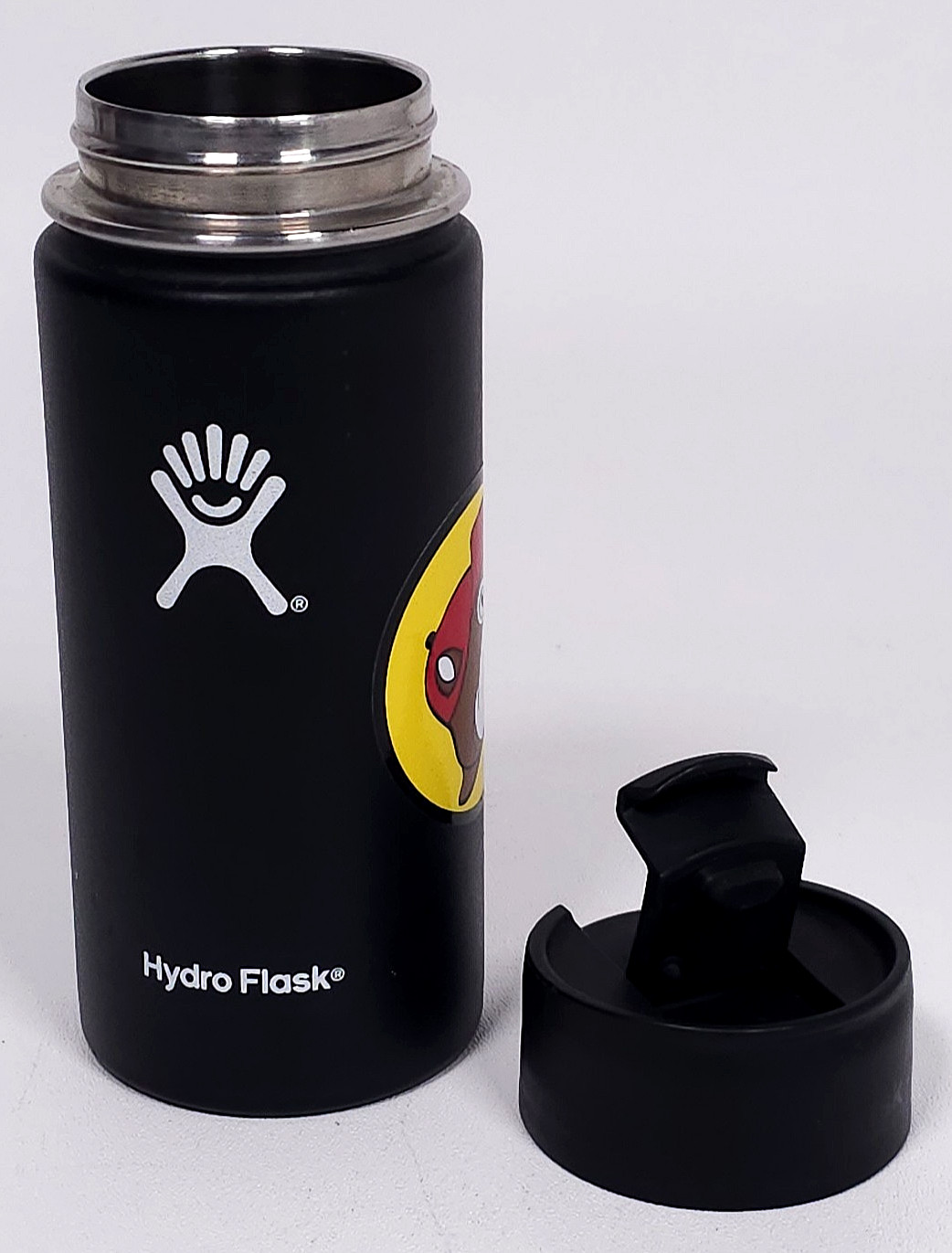 Hydro Flask Water Bottle 16oz w Buc-ee’s Sticker Wide Mouth Insulated Tempshield