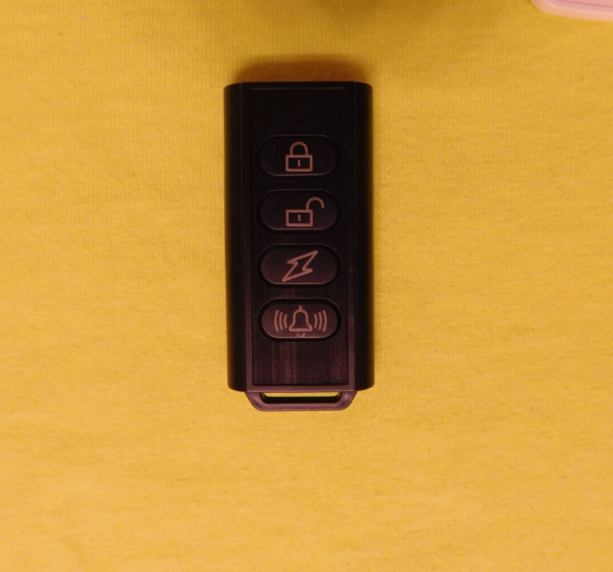 Pocket-size Passive Infrared detecting Alarm (light & siren) w/remote -NEW-