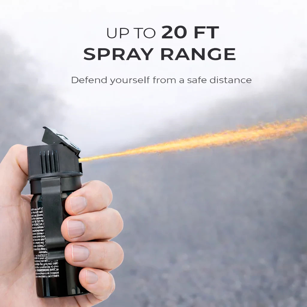 2 Pack Burn Pepper Spray for Self Defense Max Strength Security – 1.35 fl oz