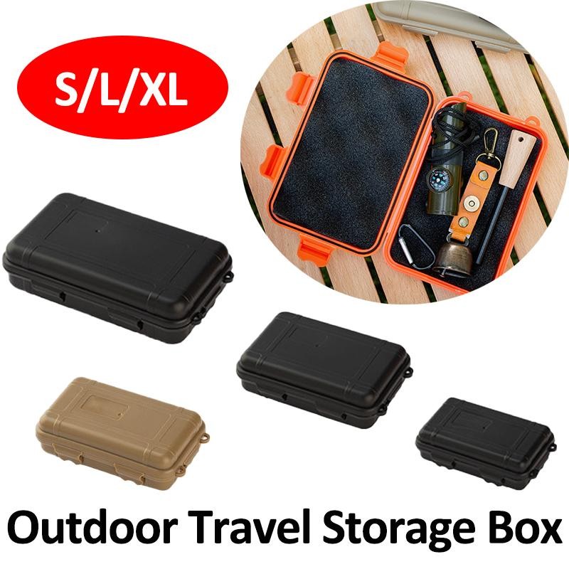 Outdoor Survival Kit Edc Waterproof Hard Case Sealed Storage Box Fishing Tools