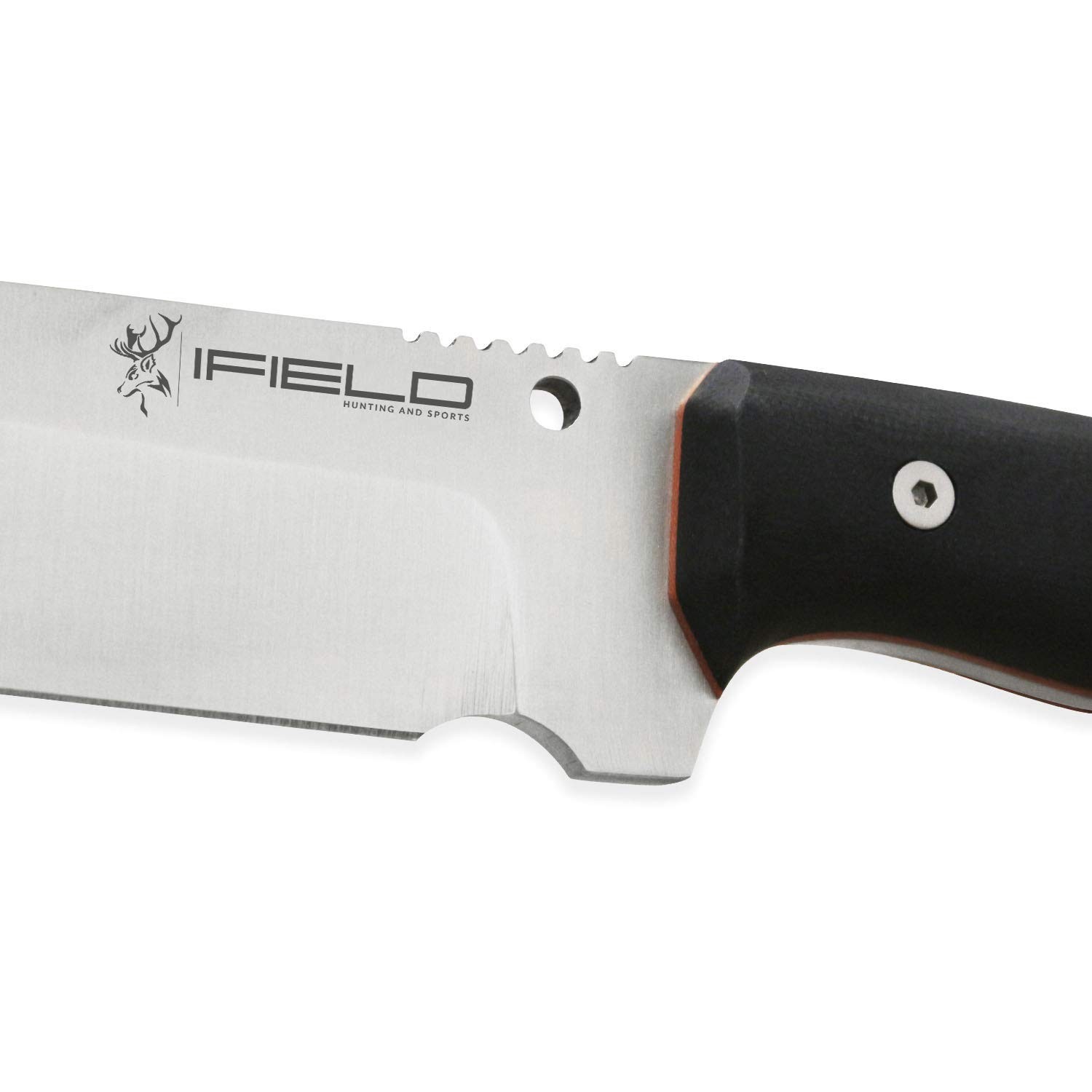 iFIELD Survival Knife Workout MOVA Satin Blade, Includes Sheath, Survival Kni…