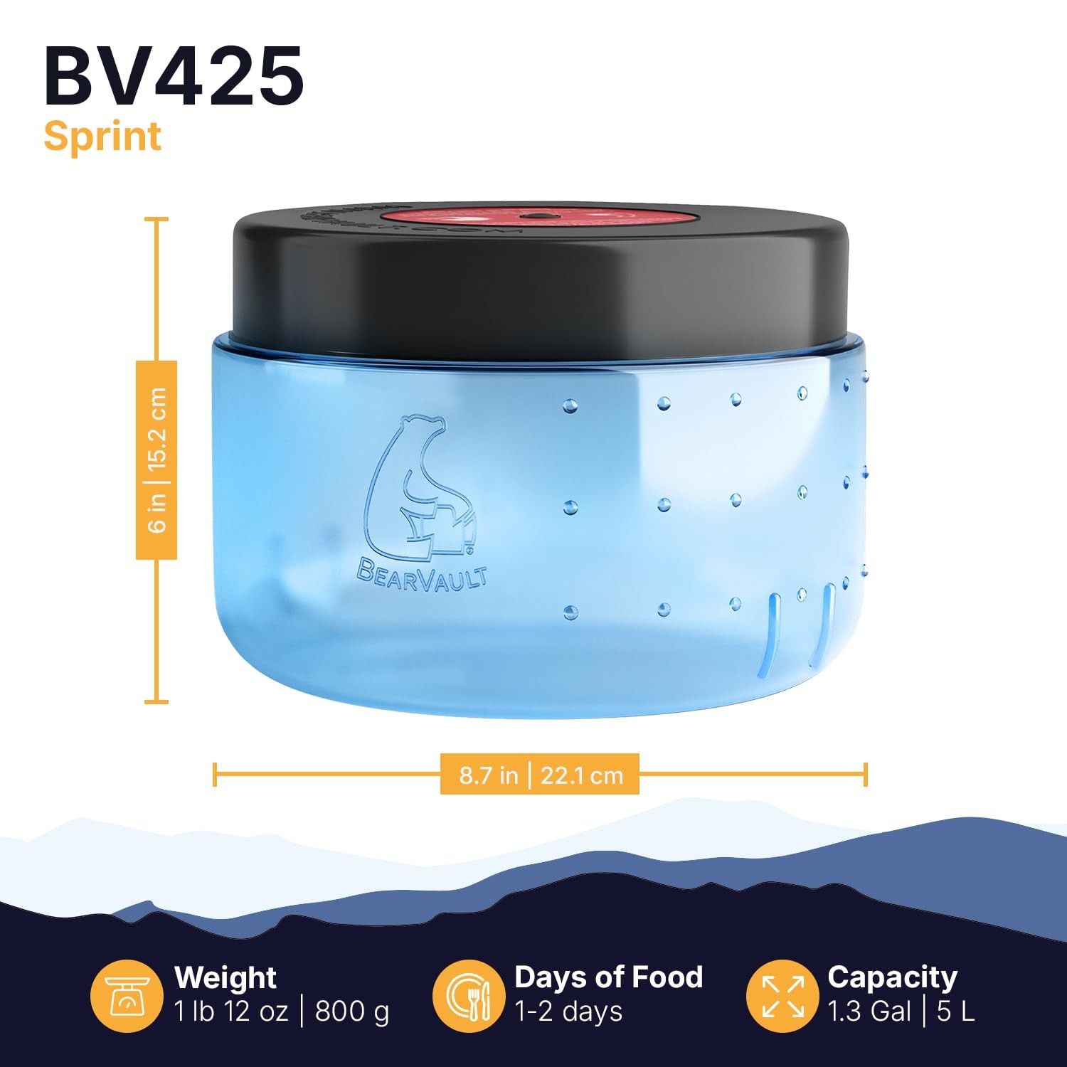 BV425 Sprint Portable Bear Can – Small