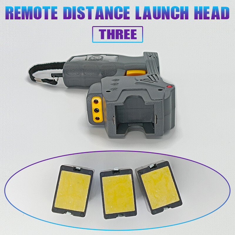 Rechargeable Black Stun Gun Built-in LED Light & Safety Pin for Personal Safety