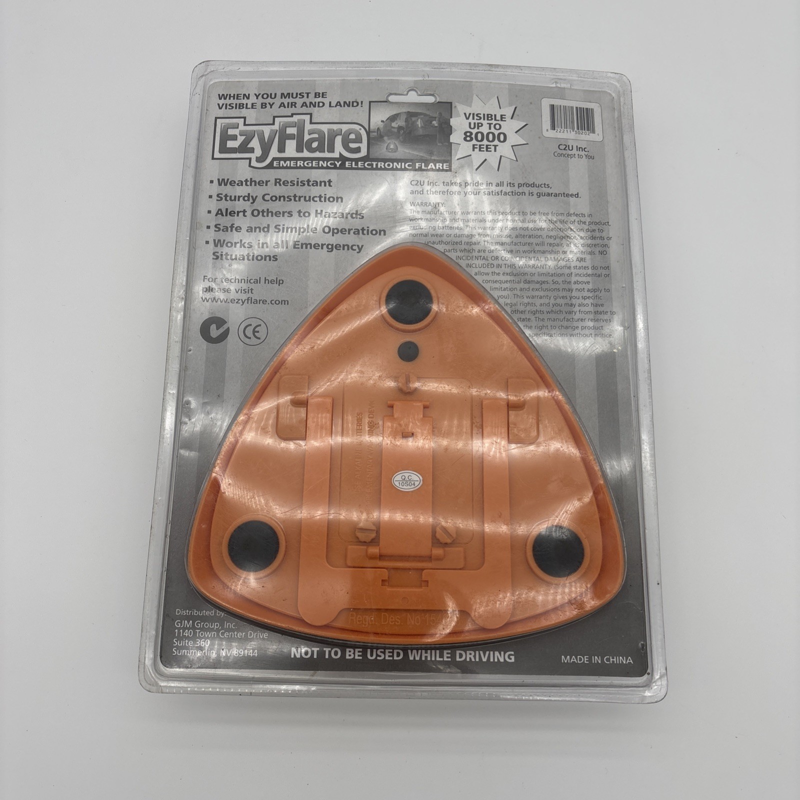 EzyFlare EZY FLARE Emergency Roadside Electronic Flashing LED Warning Light NEW!