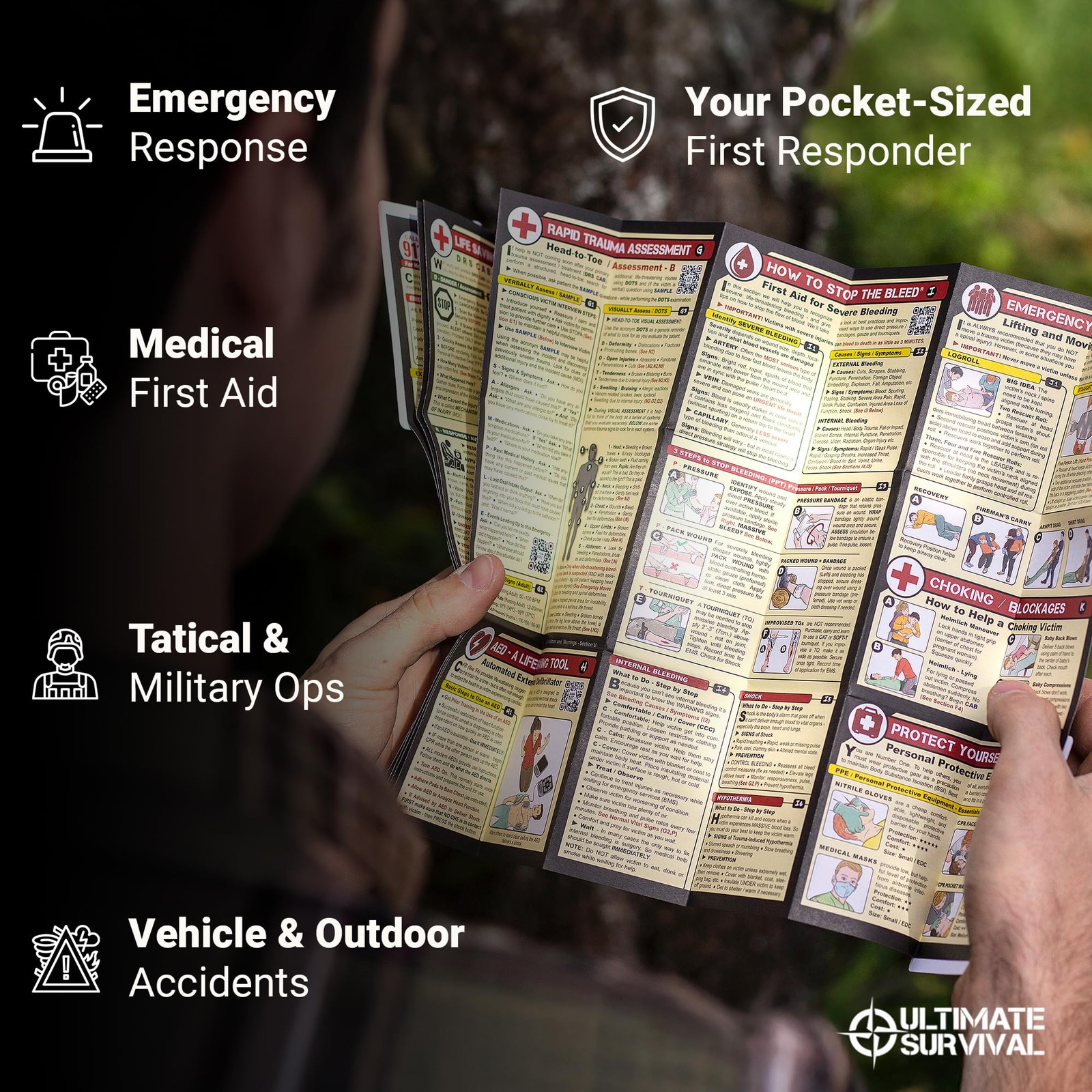 Tiny First Aid & Disaster Guide Set – Pocket Emergency Preparedness Handbooks…