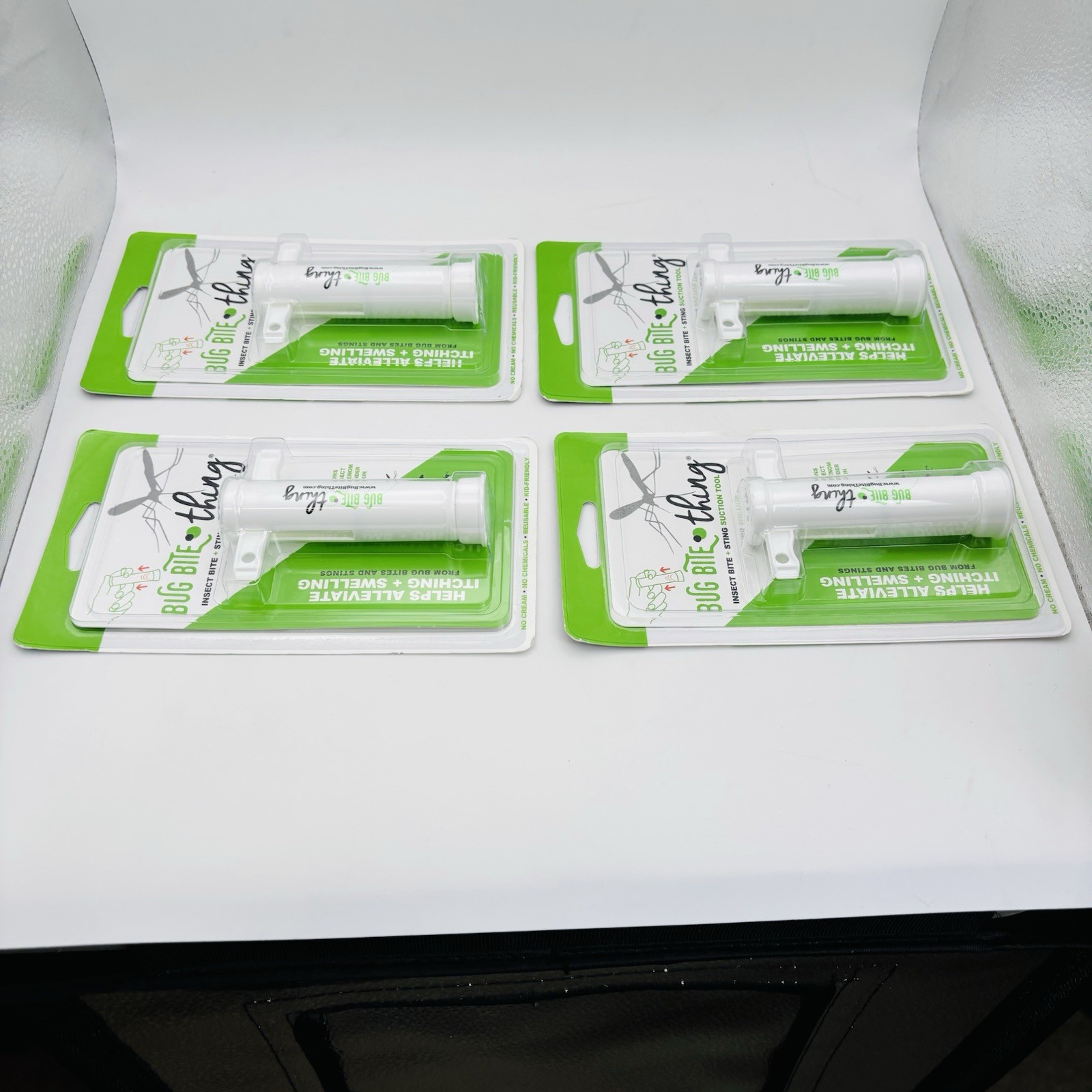 Lot Of 4 Bug Bite Thing Suction Tool Poison Remover Insect Bite Sting White NEW!