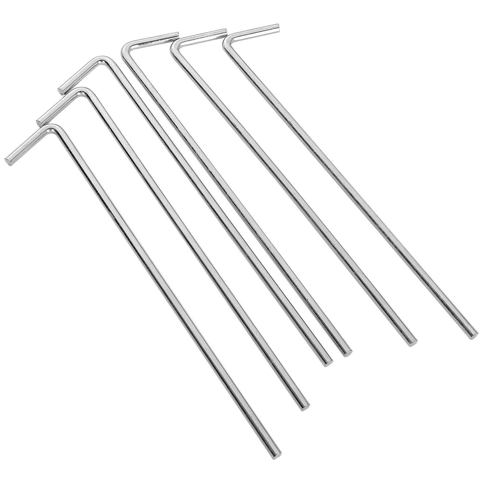100 Pack Tent Stakes 6-3/4”Galvanized Steel Metal 6.7 inch, Silver