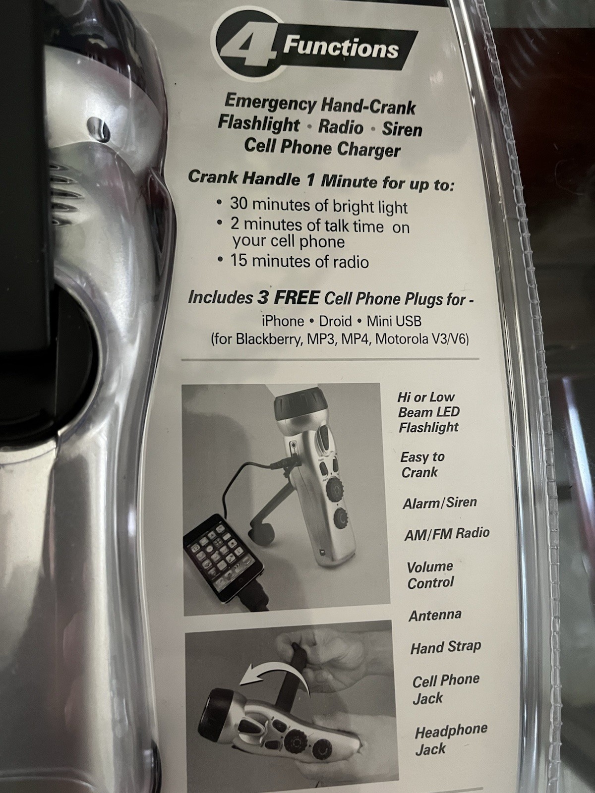 NEW Portable Emergency Power Station Flashlight Phone Charger Radio USB