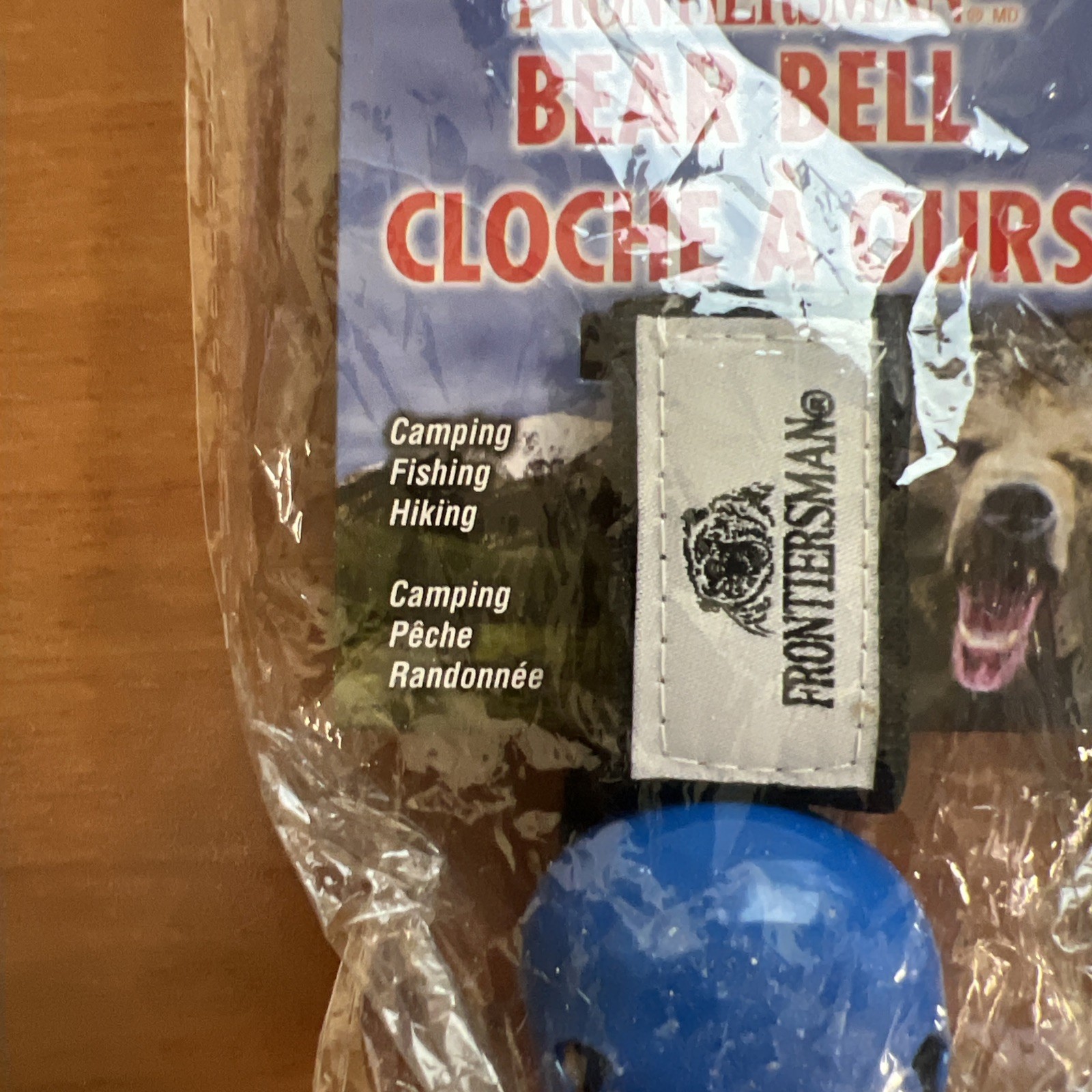 Lol of 3 Frontiersman Bear Repellent Bell With Magnetic Silencer Blue.
