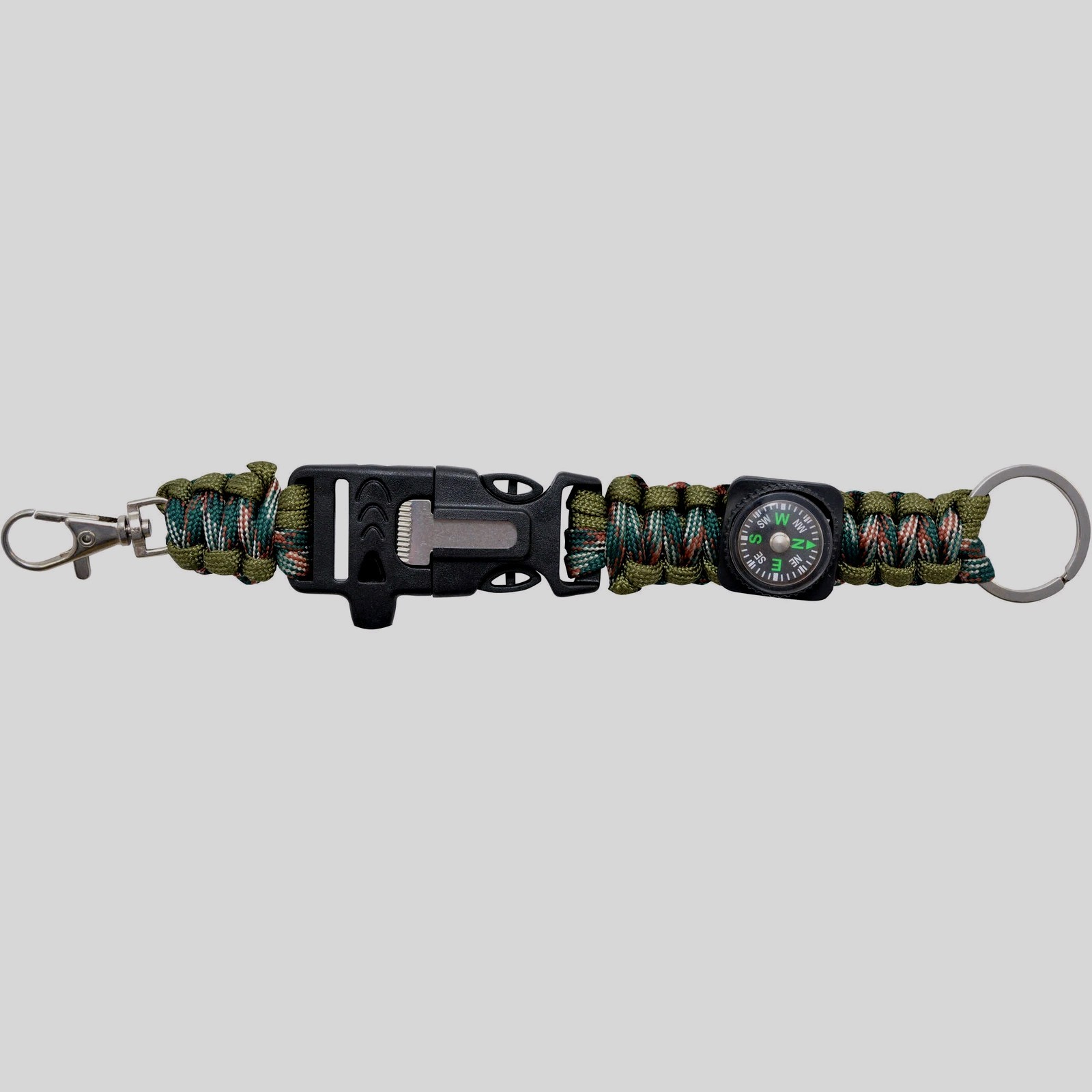 Camillus Nimble Survival Knife Set Keychain Whistle Compass Firestarter Paracord