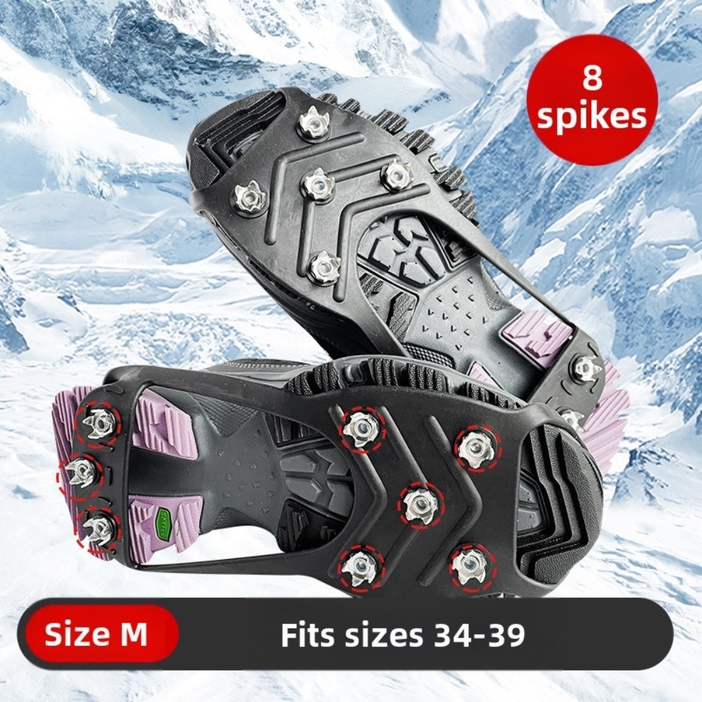 For Snow and Ice Antislip Shoe Covers with Rubber and Steel Claws for Winter