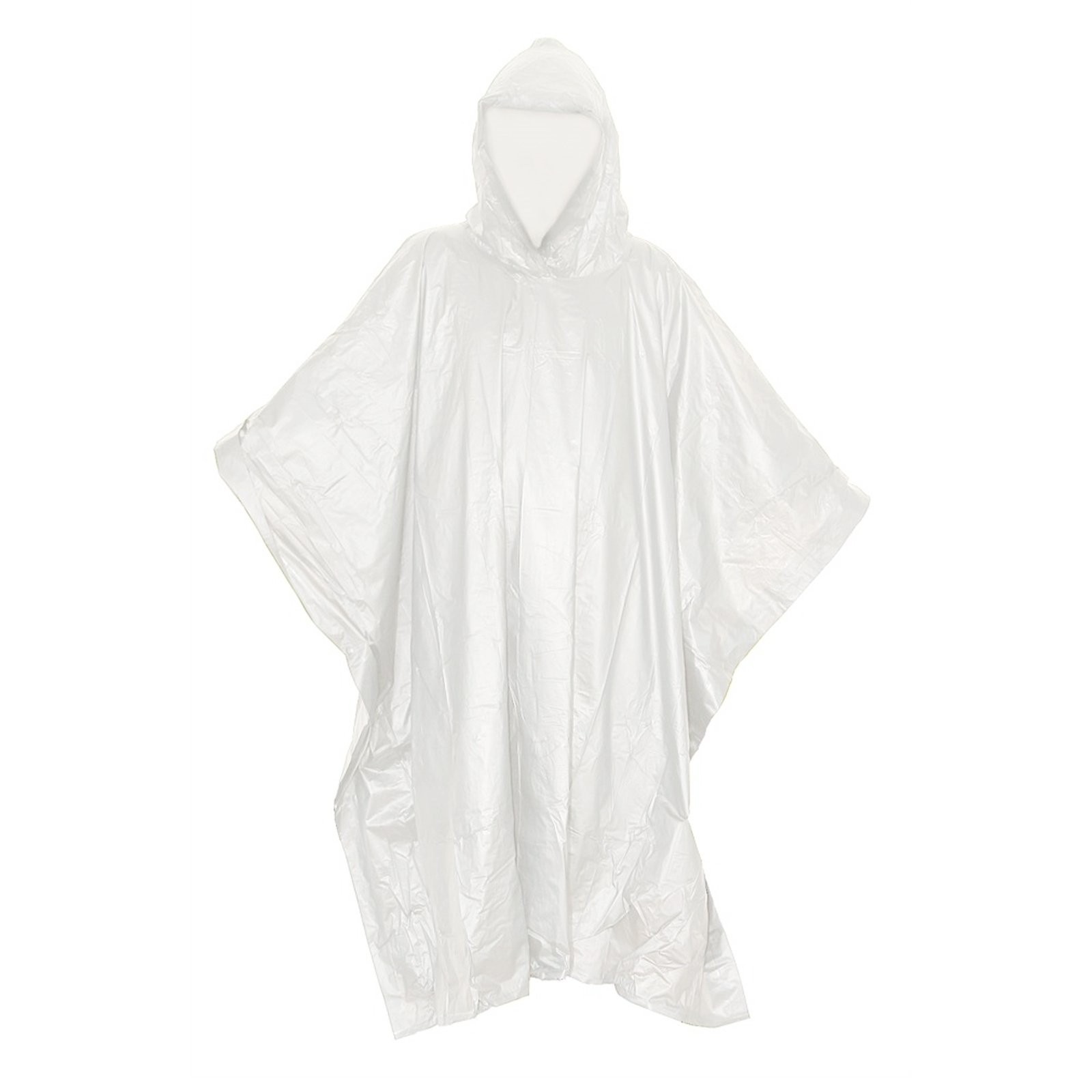 ASR Outdoor Clear Rain Poncho with Hood for Emergency Survival Camping Gear