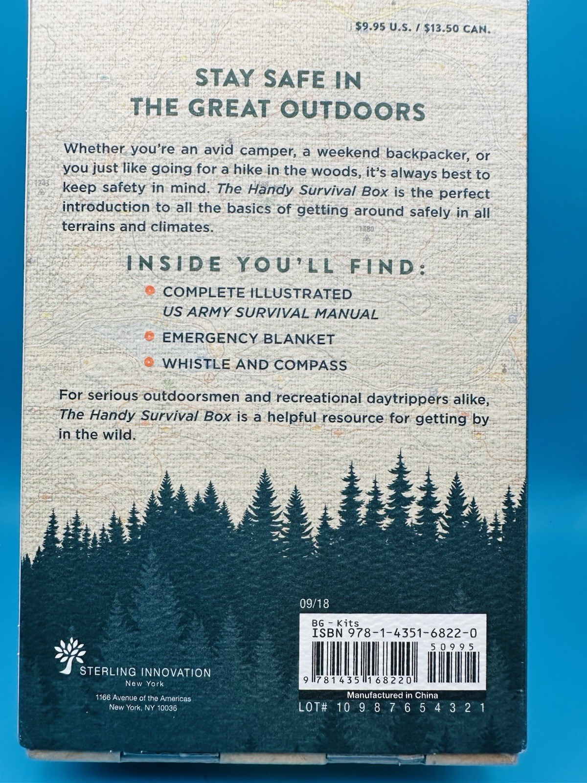 Handy Survival Box Sealed Emergency Kit Compass Blanket Outdoor Set
