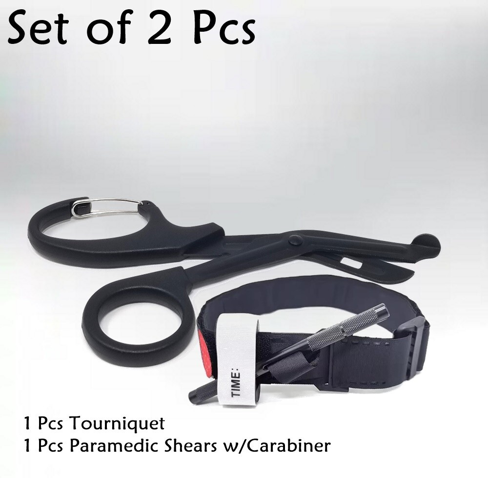 2 PCS Paracord Black Tactical Knife Bracelet Survival Gear EDC Tactical Gift