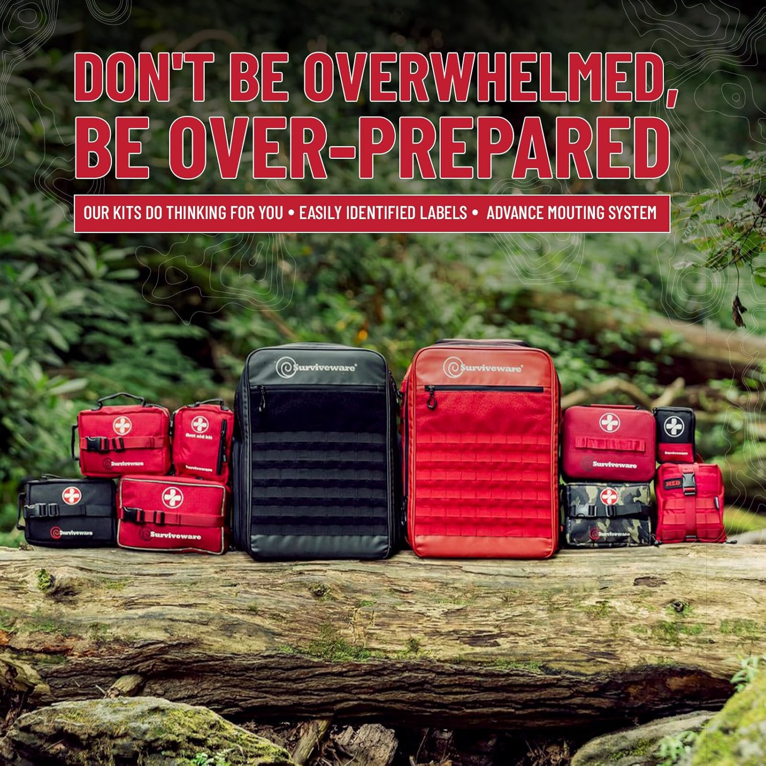 Waterproof Premium Survival First Aid Kit – Survival Emergency Preparedness for
