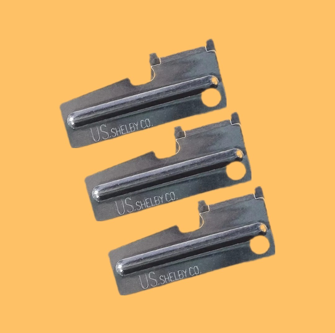 3x-Genuine Shelby P-38 Can Openers w/Rings USA Military Camping Hiking Survival