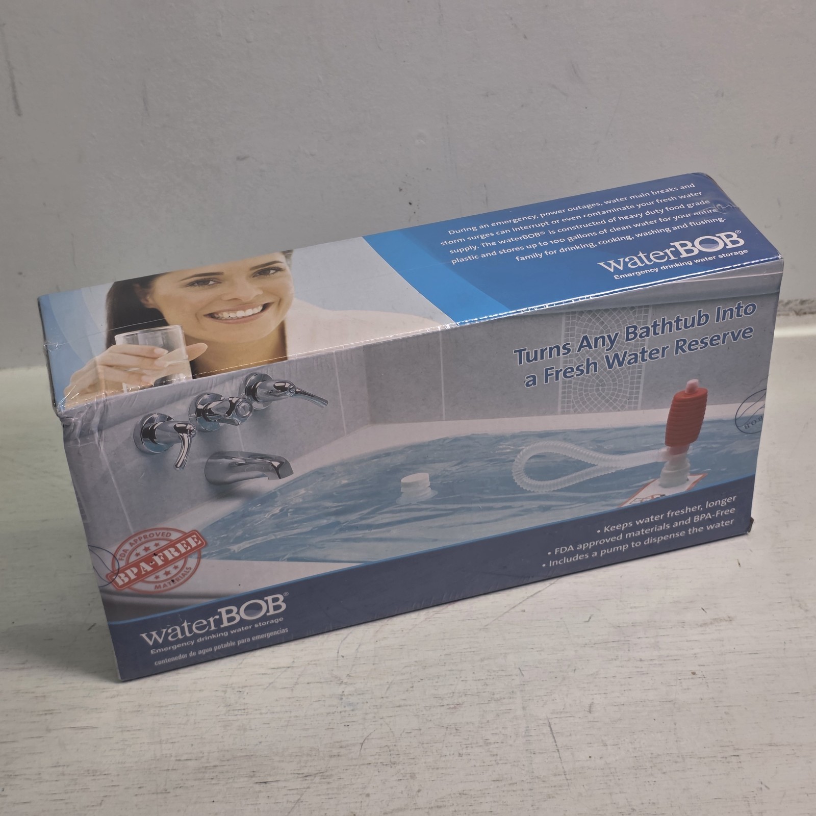 Water BOB Survival Emergency Drinking Fresh Water Storage 100-Gallons Kit NEW