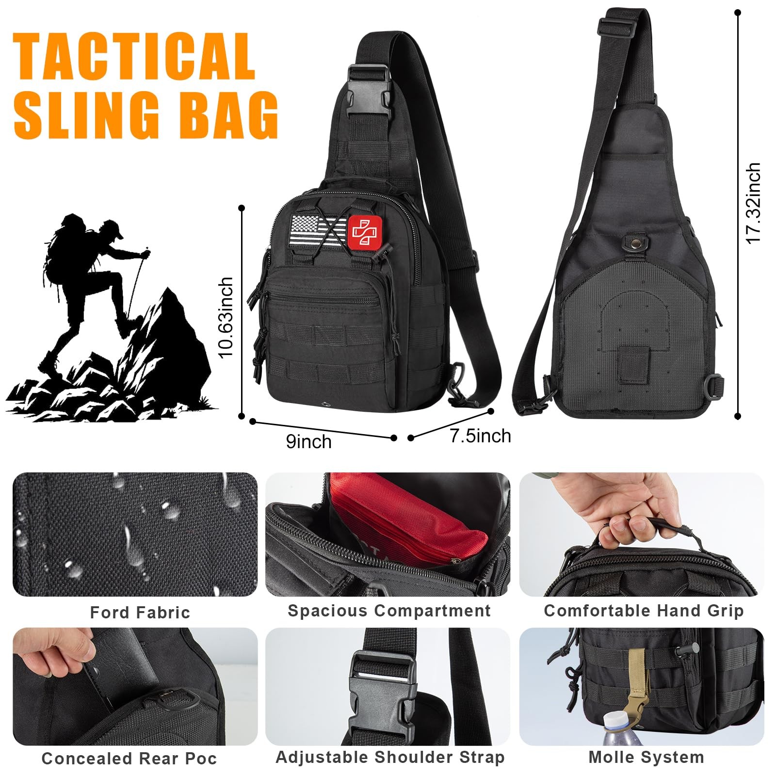 Survival Kit,360 Pcs Bug Out Bag with First Aid Kit.Camping Axe, Survival Sho…