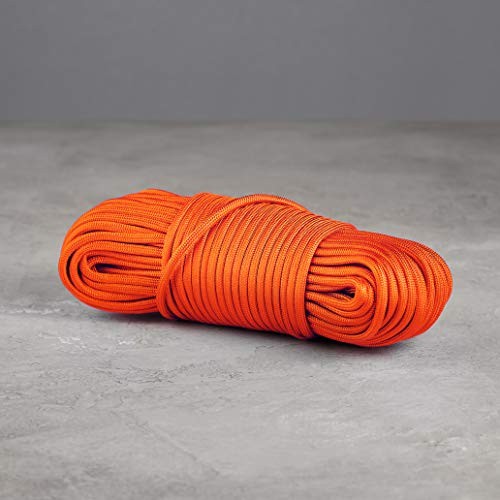 Amazon Basics 550 Type III Paracord, 7-Strand Core, 5/32 in x 100 ft, Orange