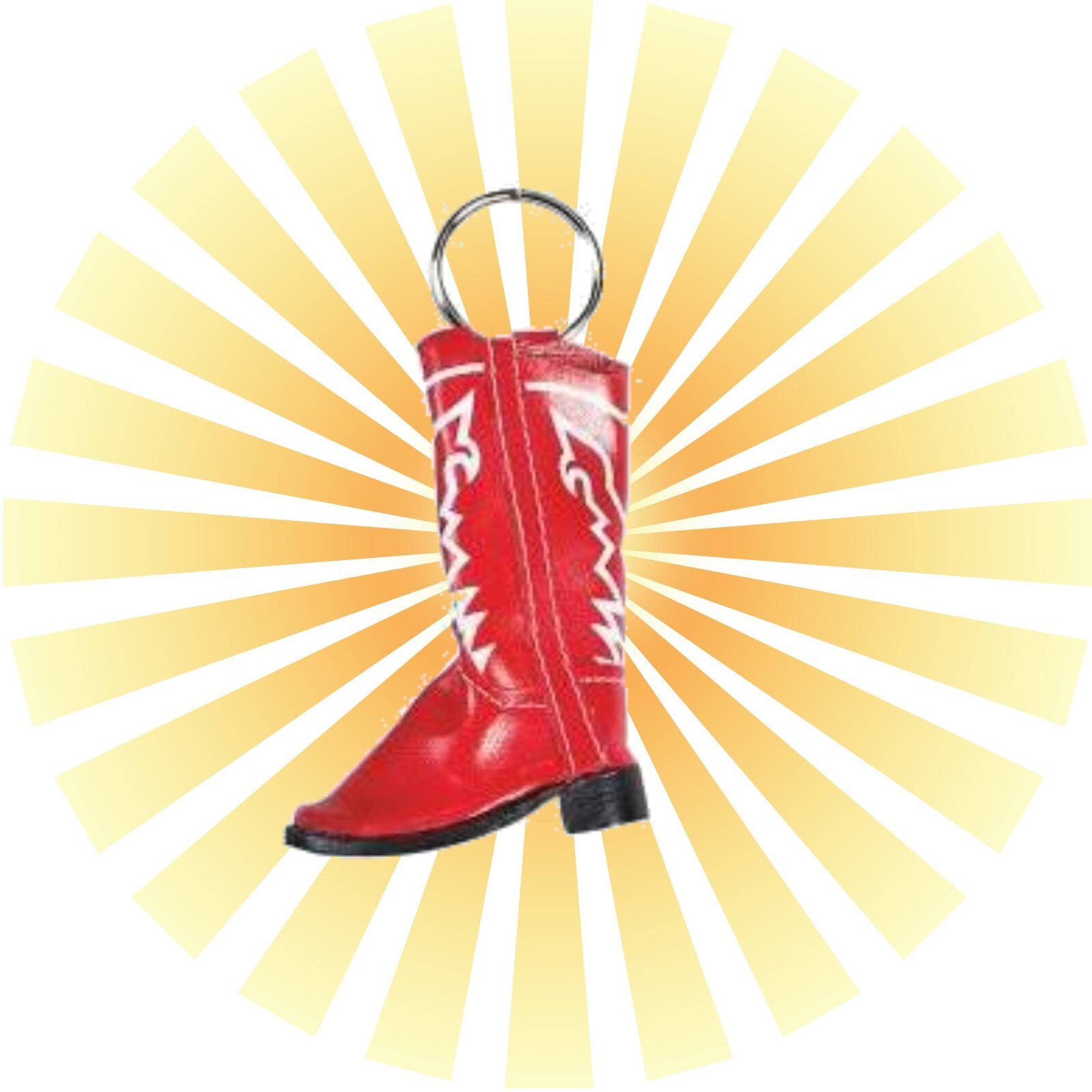 Red Boot Belt Bic Lighter Pouch Case Vial Keychain Keyring Cowboy Country Knife