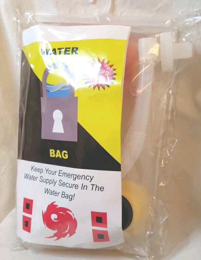 Watersafe Mini 5 Gallon Secures Emergency Water Supply Bag/Pump/Cap