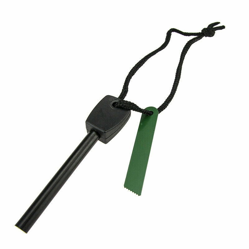 2x Fire Starter Flint Steel Striker Survival Kit Ferro Rod Outdoor Camping Tools