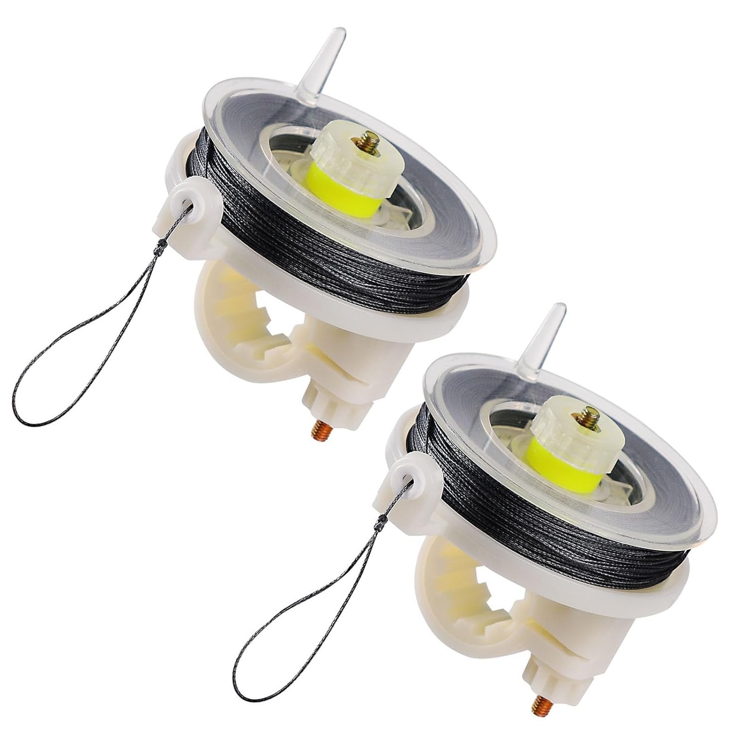2 Pcs Trip Wire on Reusable Reel(85ft)12Gauge Camping Security Trip Alarm