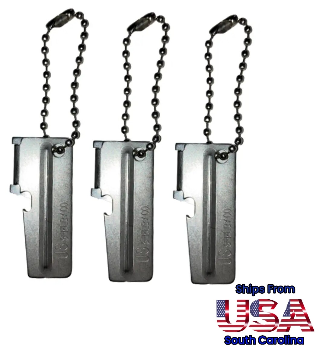 10 – 100 PCS Stainless Steel 3.5″ Ball Chain For P38 & P51 Can Openers
