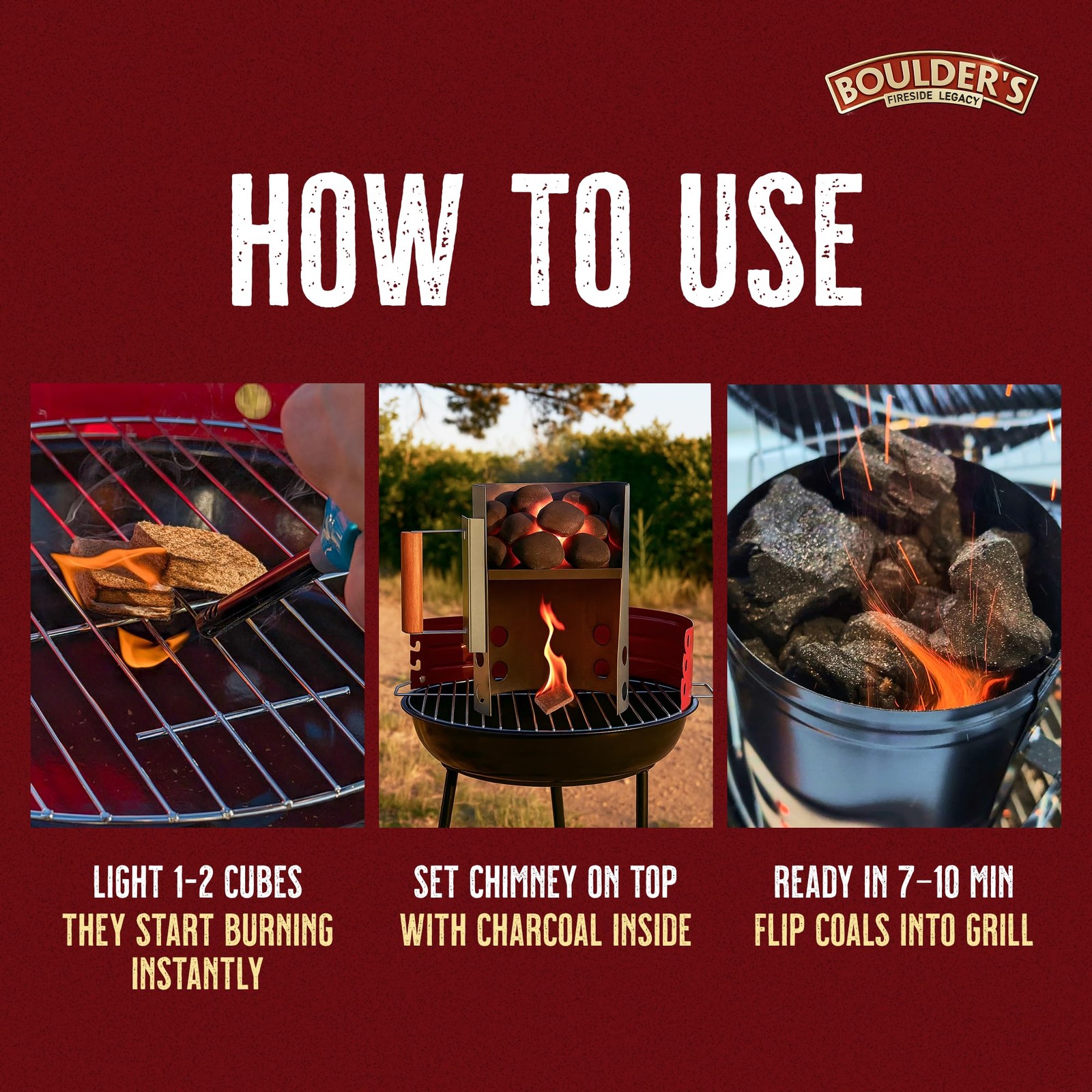 Fire Starter Cubes, 160 pcs – Bulk Pack – Firestarter Squares for 160, Brown