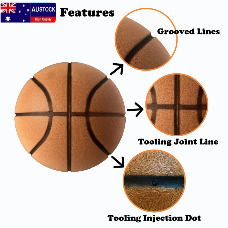 Grooved Silent Basketball 29.5”/27.5”Foam Basketball Indoor Training Silent Ba