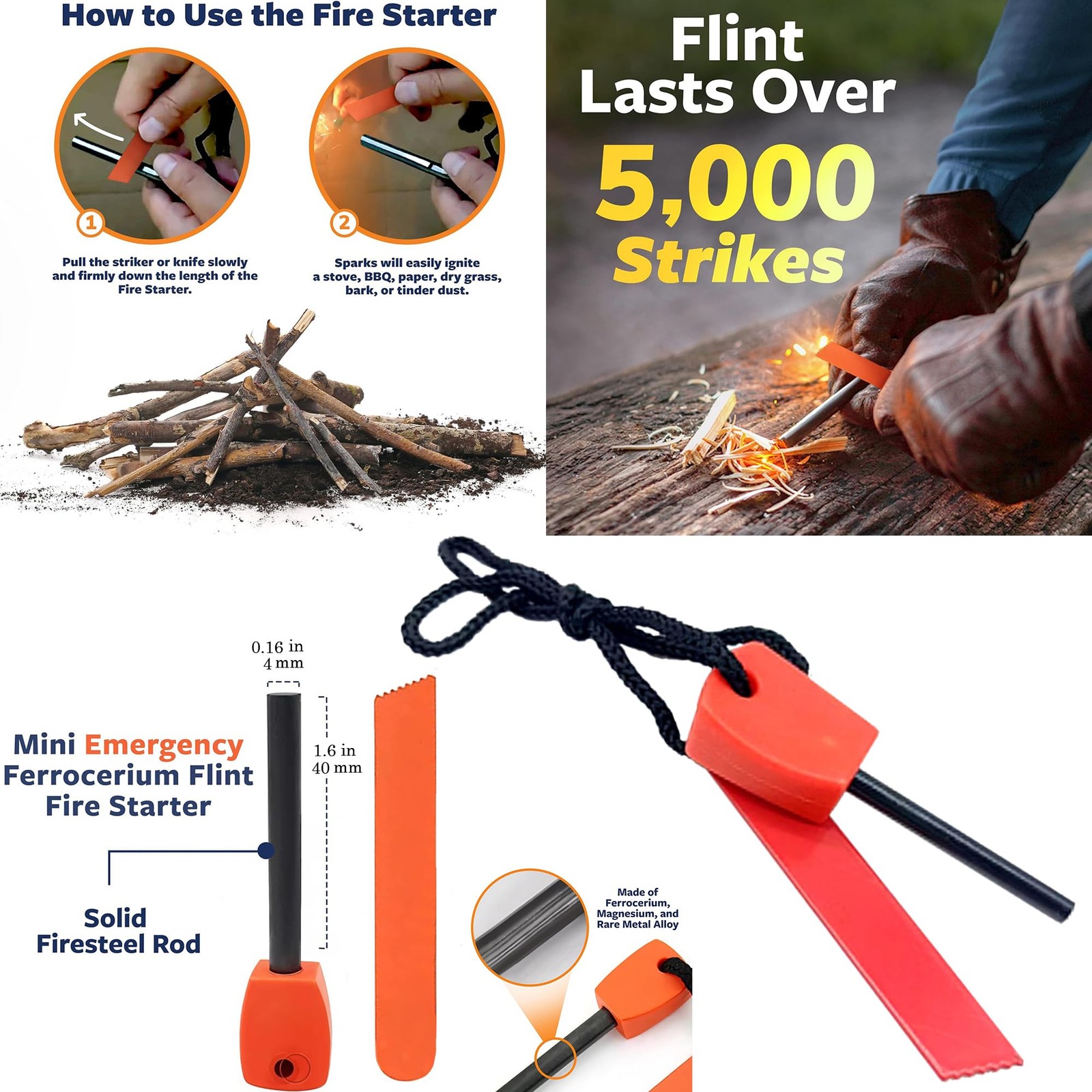 ALERTOA Survival Kit with Useful Tactical Tools, Camping Gear, Emergency Surv…