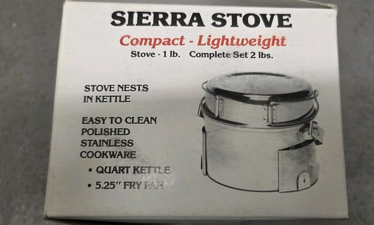Vintage Sierra Stove solid fuel Camp Camping Backpacking stove ZZ Corp NIB