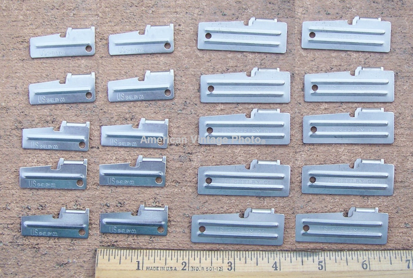 Military Original Shelby Co P51 & P38 10 Each GI Can Opener Stainless Free Ship