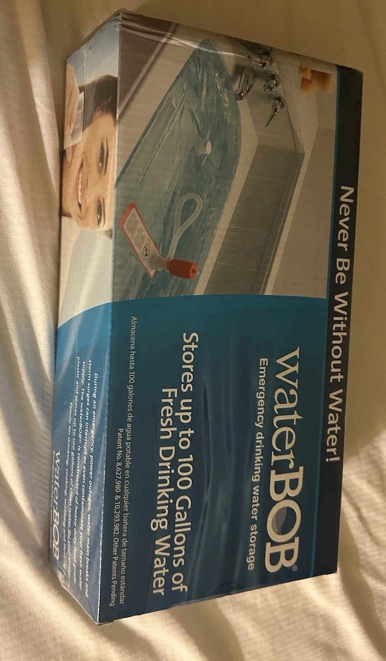 WaterBOB 100 Gallon Emergency Water Storage Bathtub Bag Kit NEW Sealed