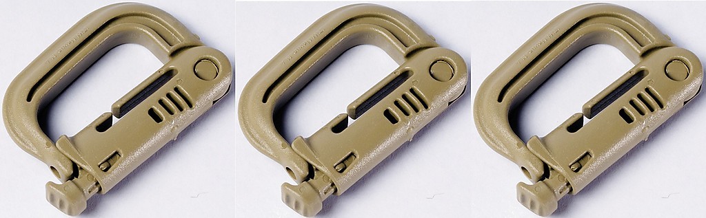 ITW GRIMLOC POLYMER ATTACHMENT DEVICE 1″, SET OF 3, TAN, ITW41T