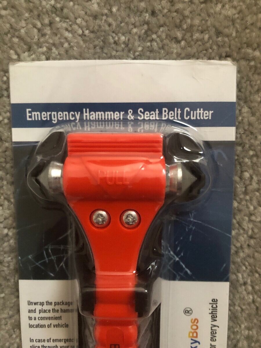 Blueskybos Emergency Hammer And Seatbelt Cutter