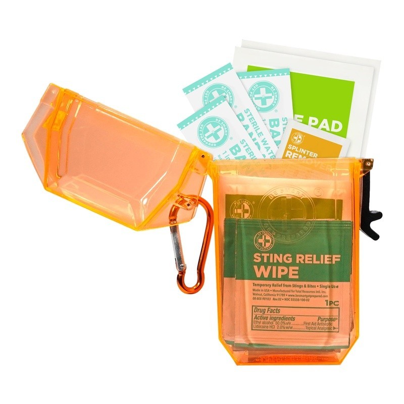 Waterproof Outdoor First Aid Kit 30 Pieces Carabiner Travel Portable Supplies US
