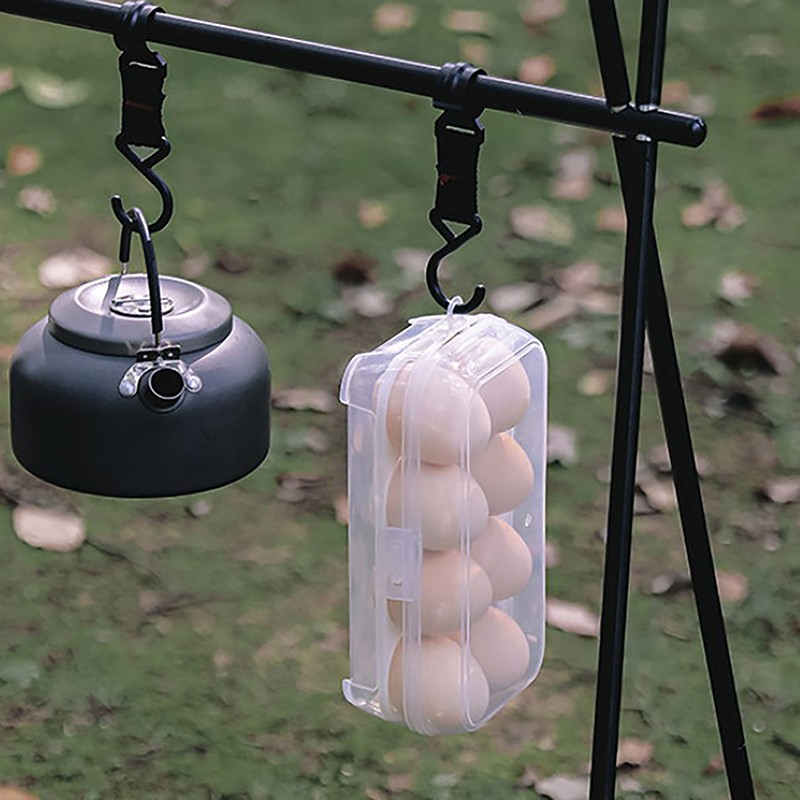 Egg Box 3/4/8 Grids Egg Holder Container For Outdoor Camping Picnic Eggs Box