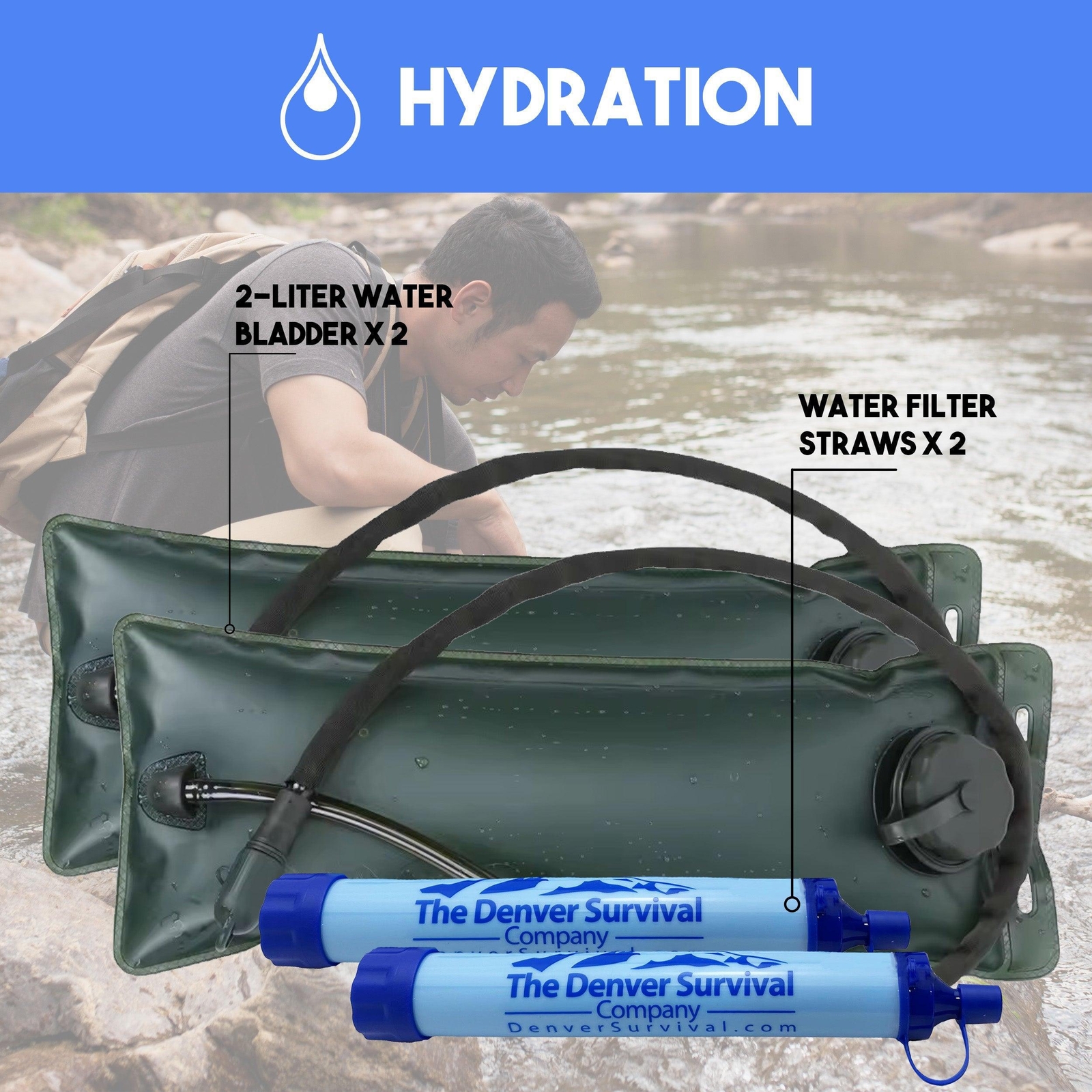 Premium 72 Hour Survival Backpack Kit – Upgraded Bug Out Kit w/ Survival Kits