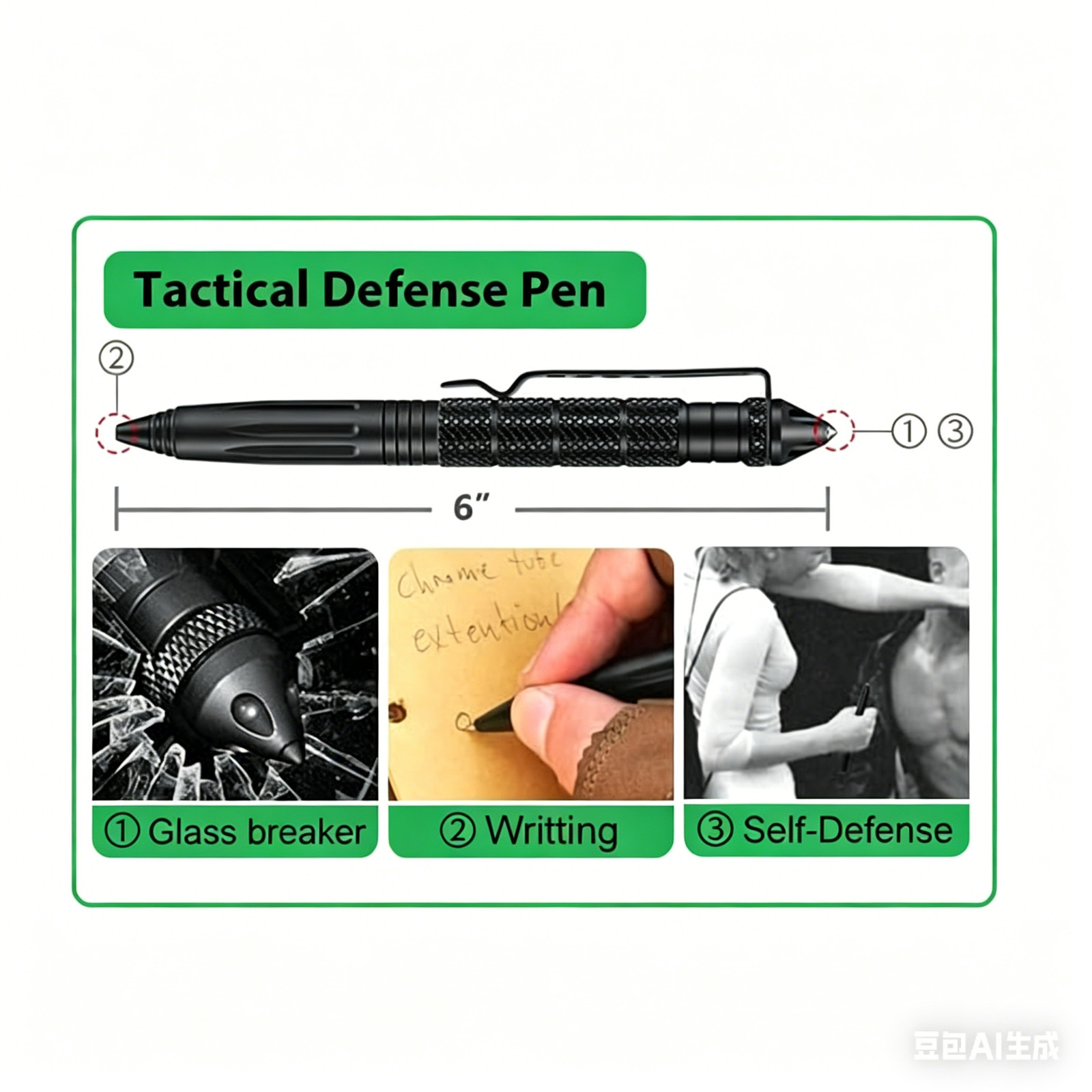 16Pcs Emergency Survival Kit Tactical Pen Spork Compass Camping Hiking First Aid