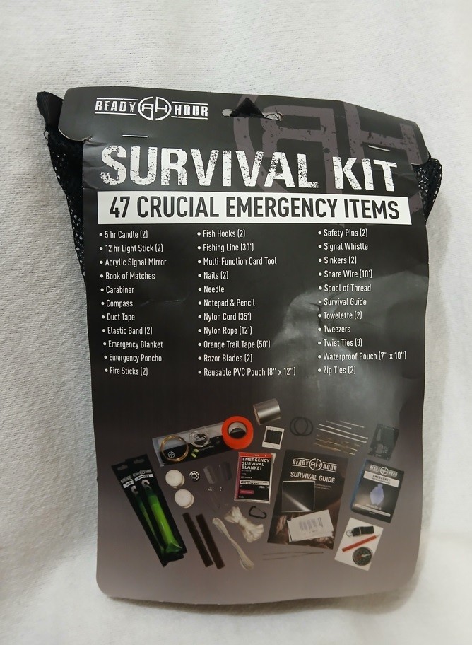 Ready Hour Survival Kit 47 Crucial Emergency Items for Backpack NEW Package USA