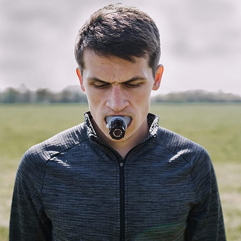 Breathing Trainer Exercise Lung Face Mouthpiece Respirator Fitness Equipment